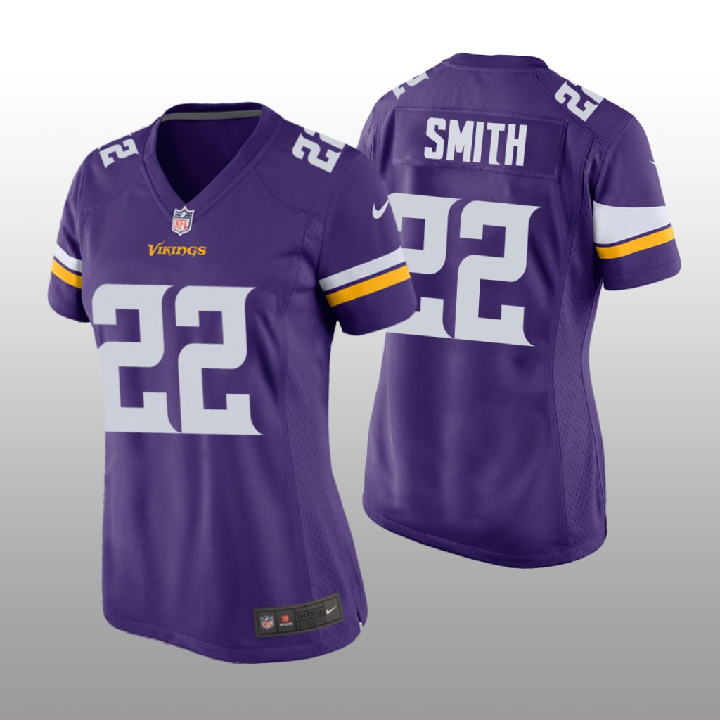 Minnesota Vikings #22 Purple Harrison Smith Game Jersey - Women