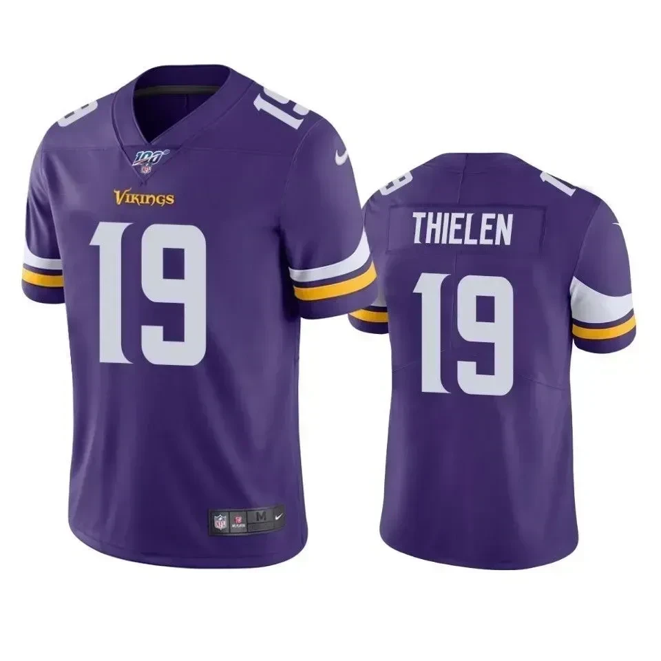 Minnesota Vikings Adam Thielen Purple 100th Season Vapor Stitched Jersey