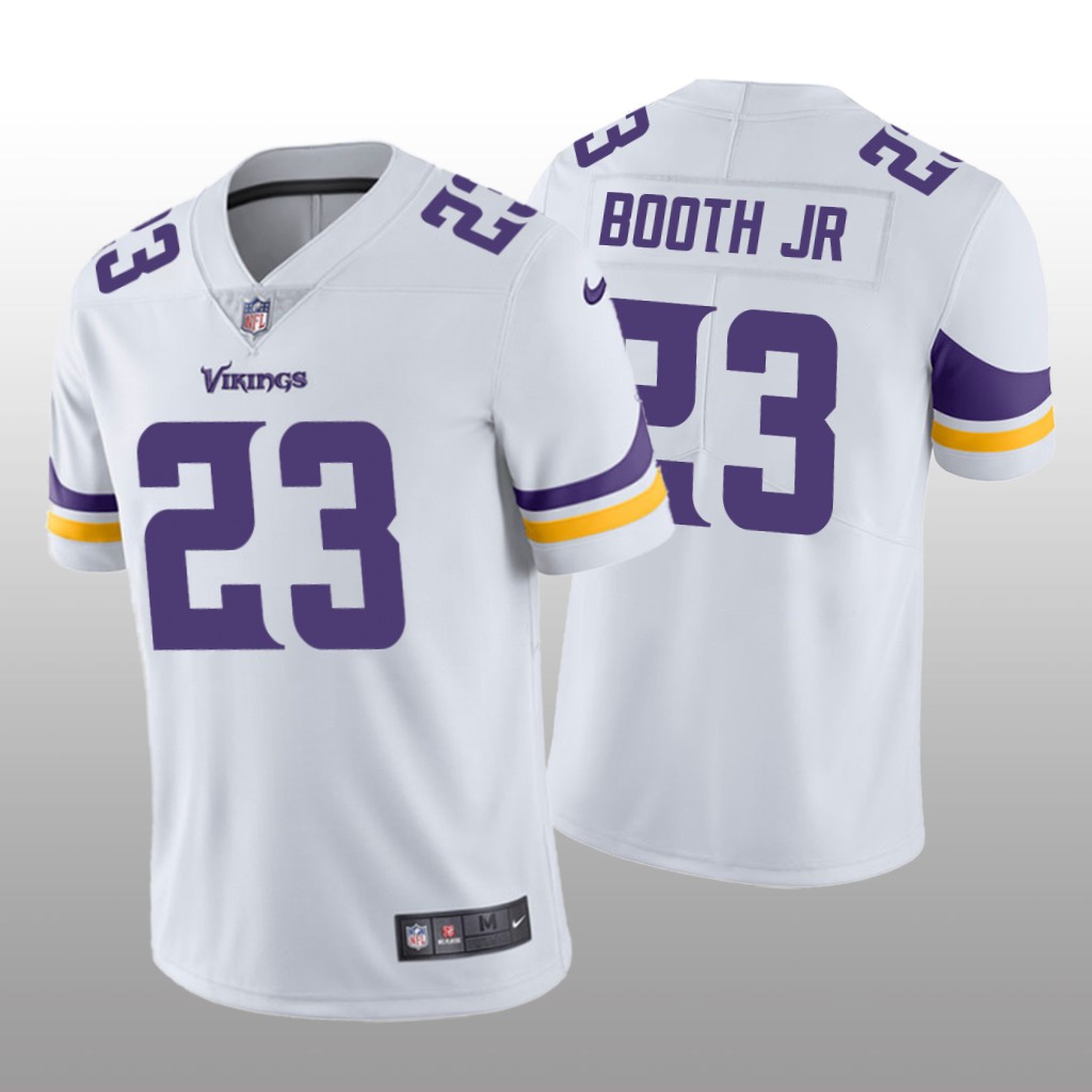 Minnesota Vikings Andrew Booth Jr. White Jersey Vapor Limited - Men's