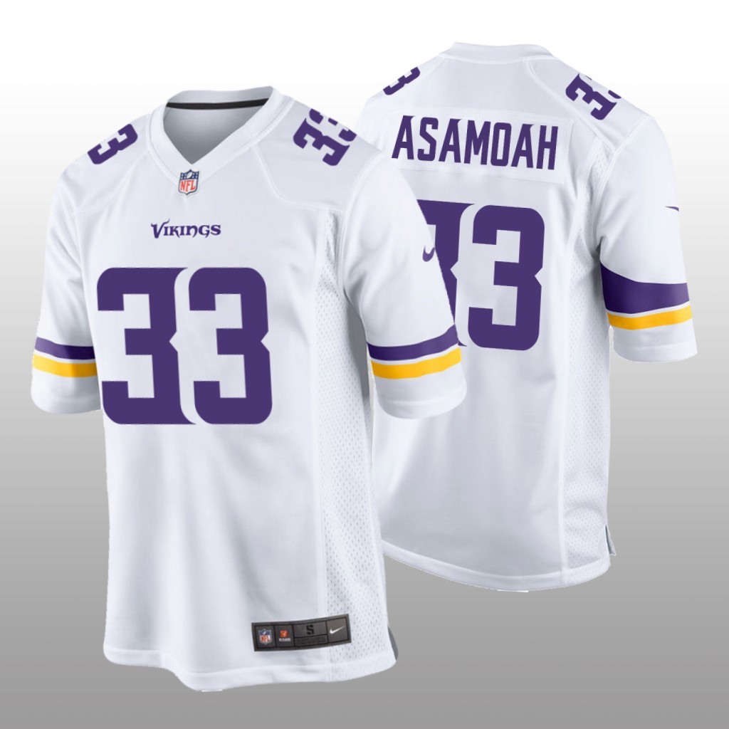 Minnesota Vikings Brian Asamoah White Jersey Game Men's