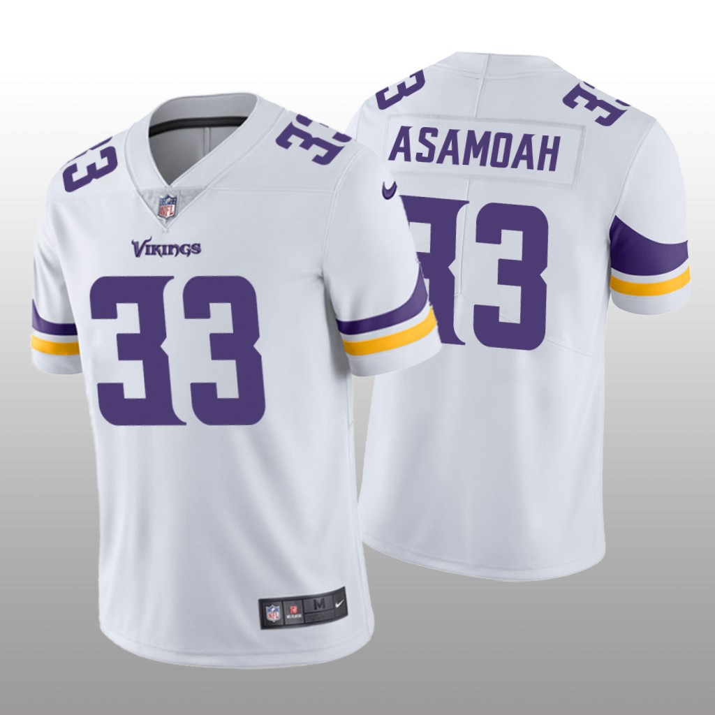 Minnesota Vikings Brian Asamoah White Jersey Vapor Limited - Men's