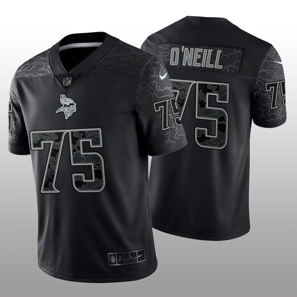 Minnesota Vikings Brian O'neill Black Jersey Reflective Limited - Men's