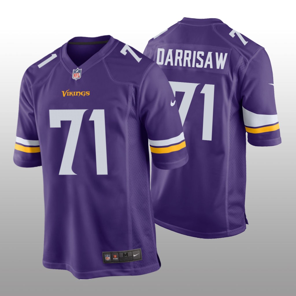 Minnesota Vikings Christian Darrisaw Purple Jersey Game - Men's