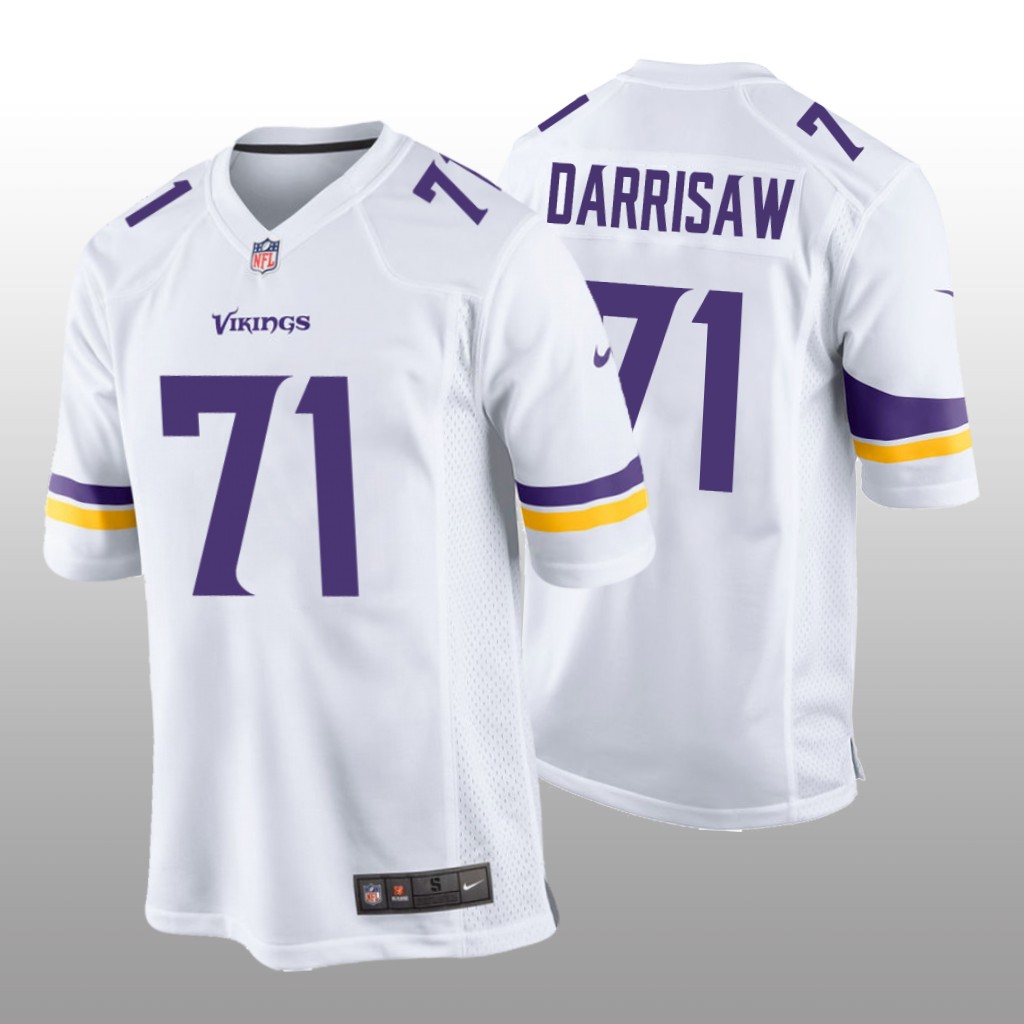 Minnesota Vikings Christian Darrisaw White Jersey Game - Men's