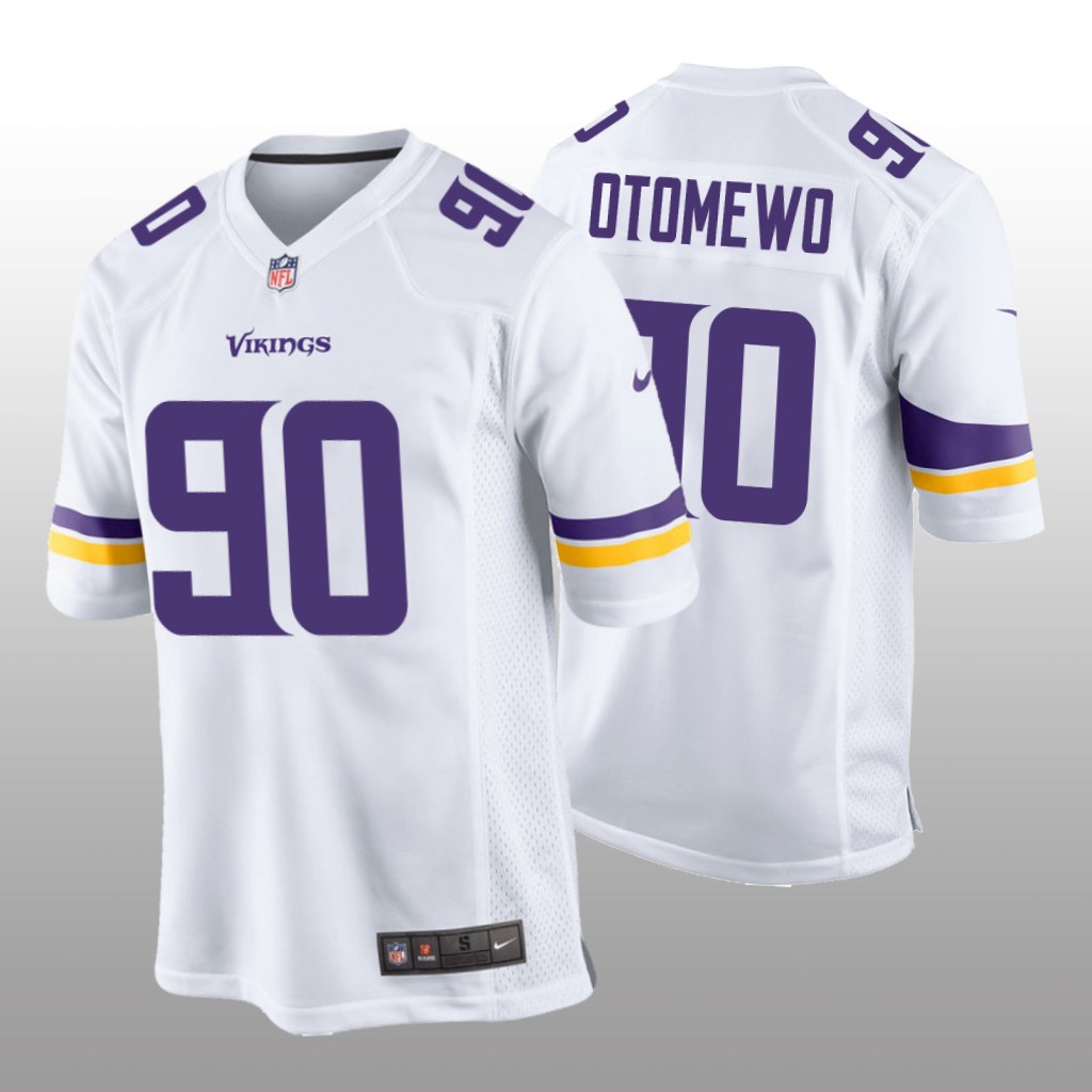 Minnesota Vikings Esezi Otomewo White Jersey Game Men's