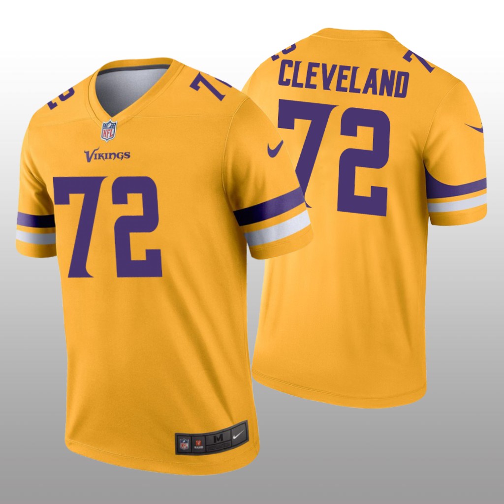 Minnesota Vikings Ezra Cleveland Gold Jersey Inverted Legend - Men's