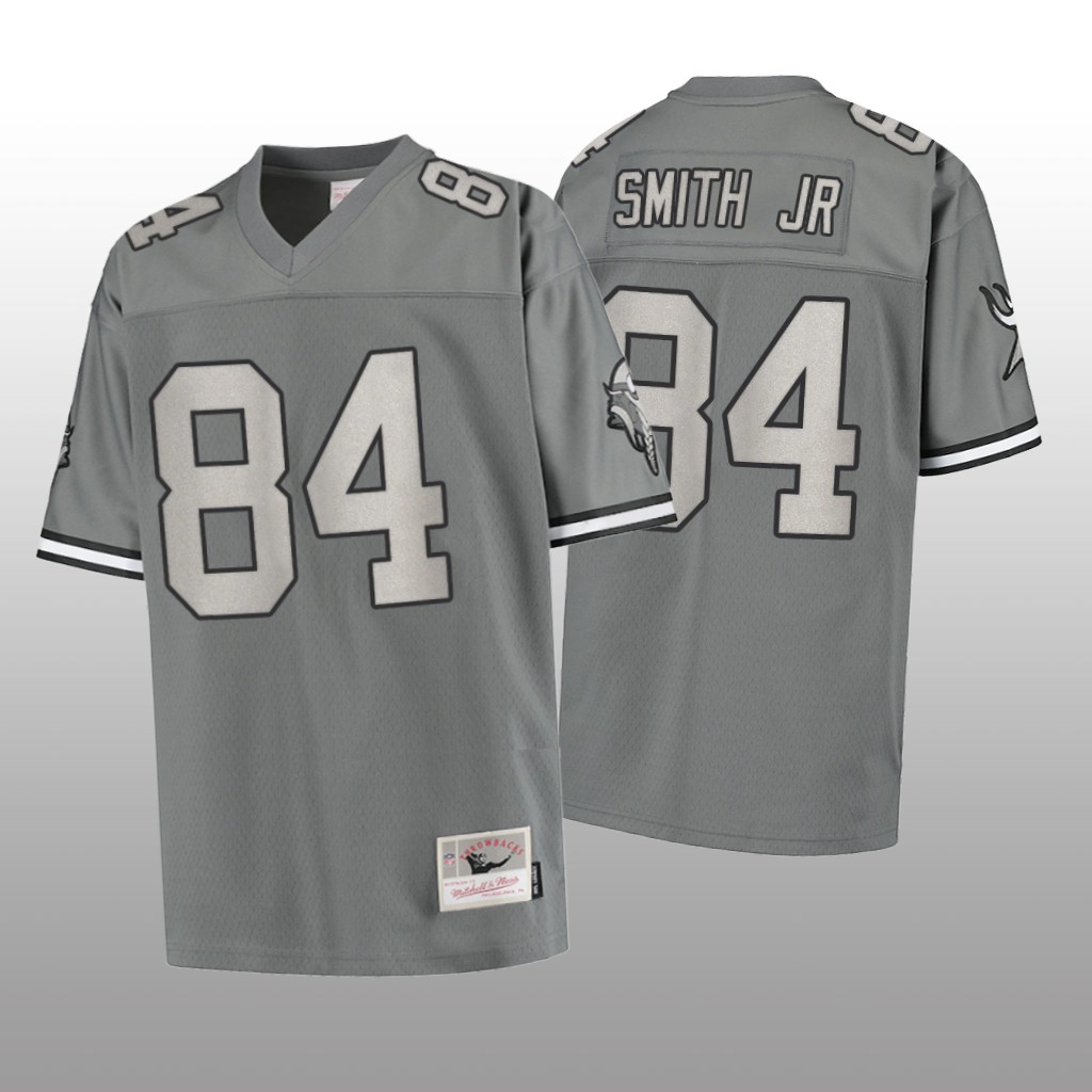Minnesota Vikings Irv Smith Jr. Charcoal Jersey 1998 Metal - Men's