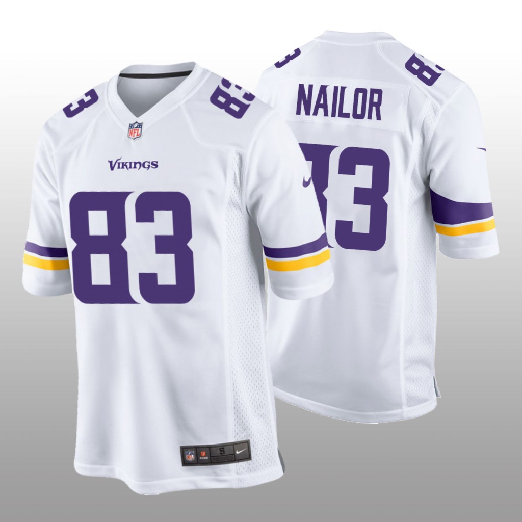 Minnesota Vikings Jalen Nailor White Jersey Game Men's