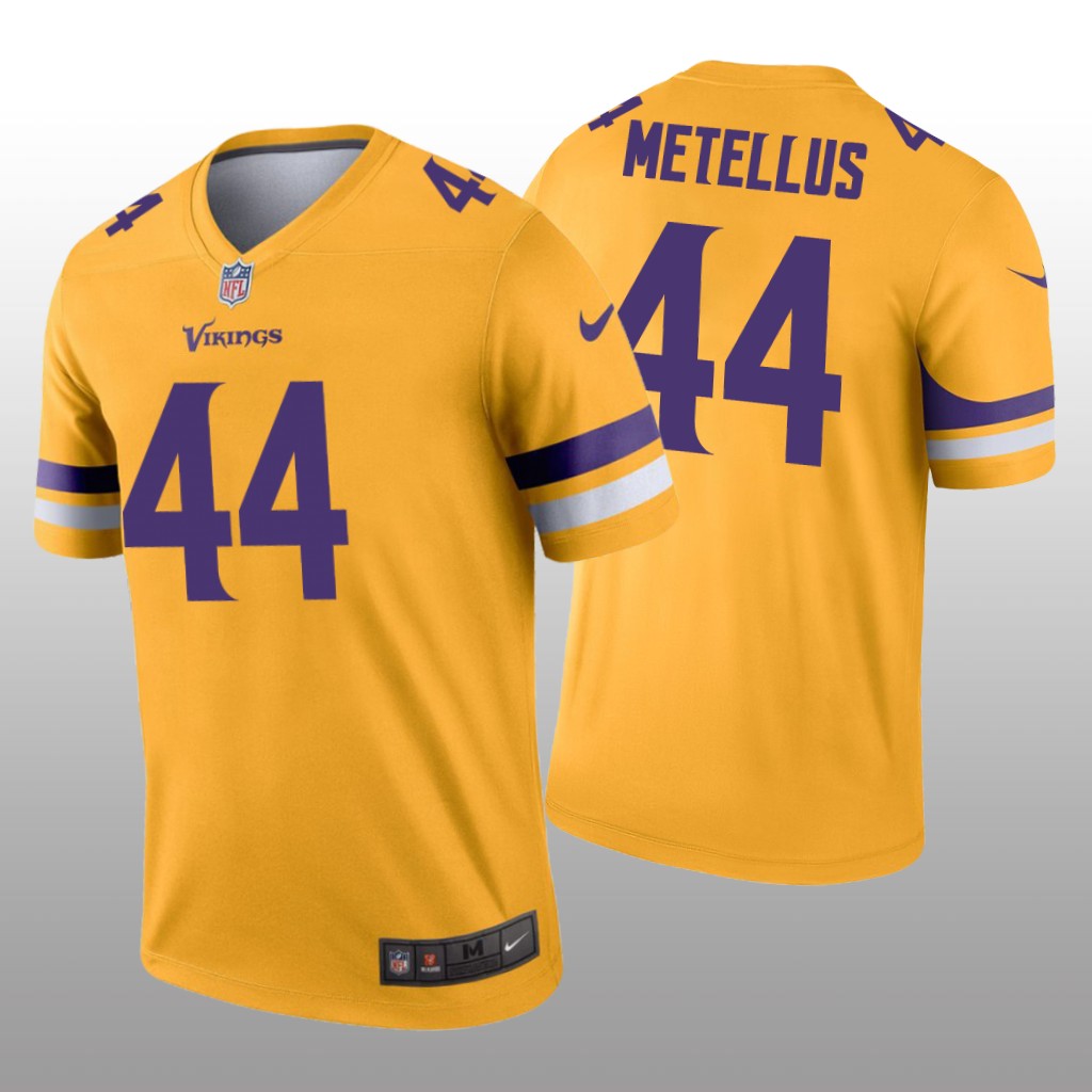 Minnesota Vikings Josh Metellus Gold Jersey Inverted Legend - Men's