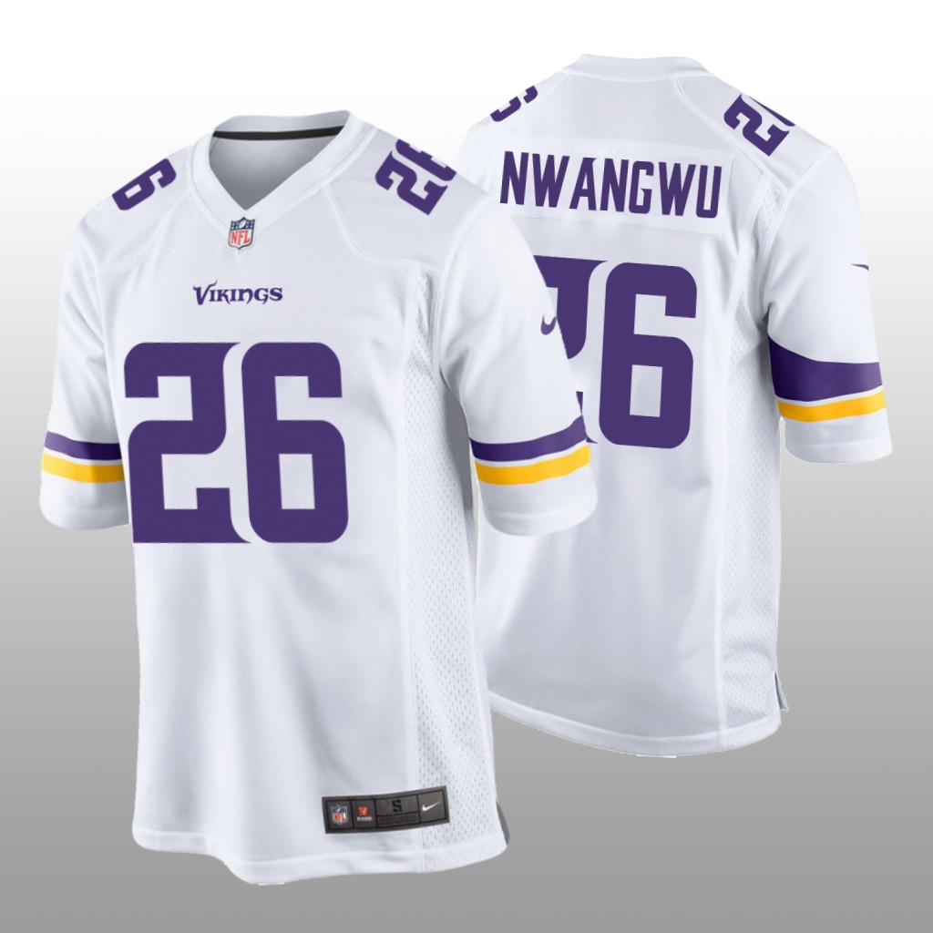 Minnesota Vikings Kene Nwangwu White Jersey Game - Men's