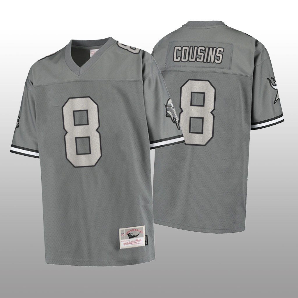 Minnesota Vikings Kirk Cousins Charcoal Jersey 1998 Metal - Men's