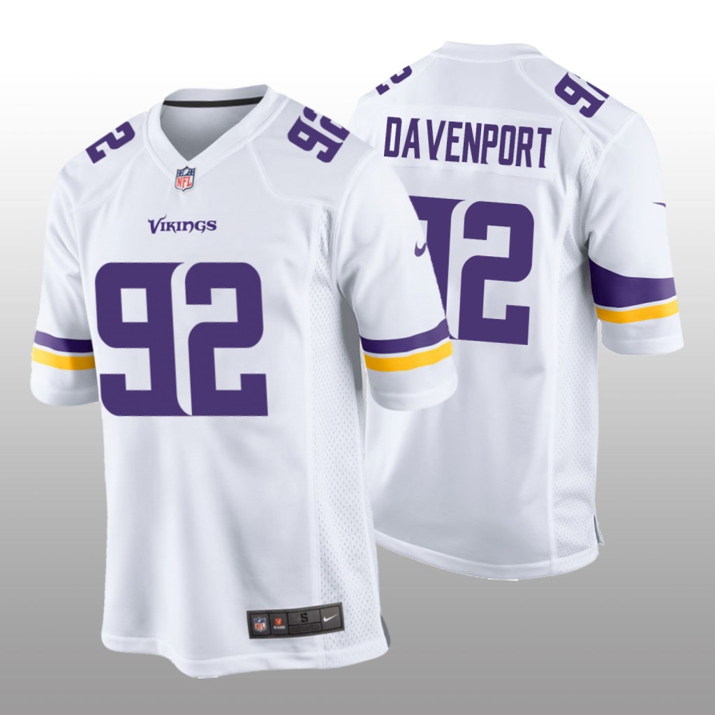 Minnesota Vikings Marcus Davenport White Jersey Game - Men's