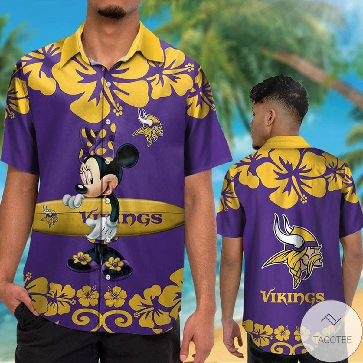 Minnesota Vikings Minnie Mouse Hawaiian Shirt