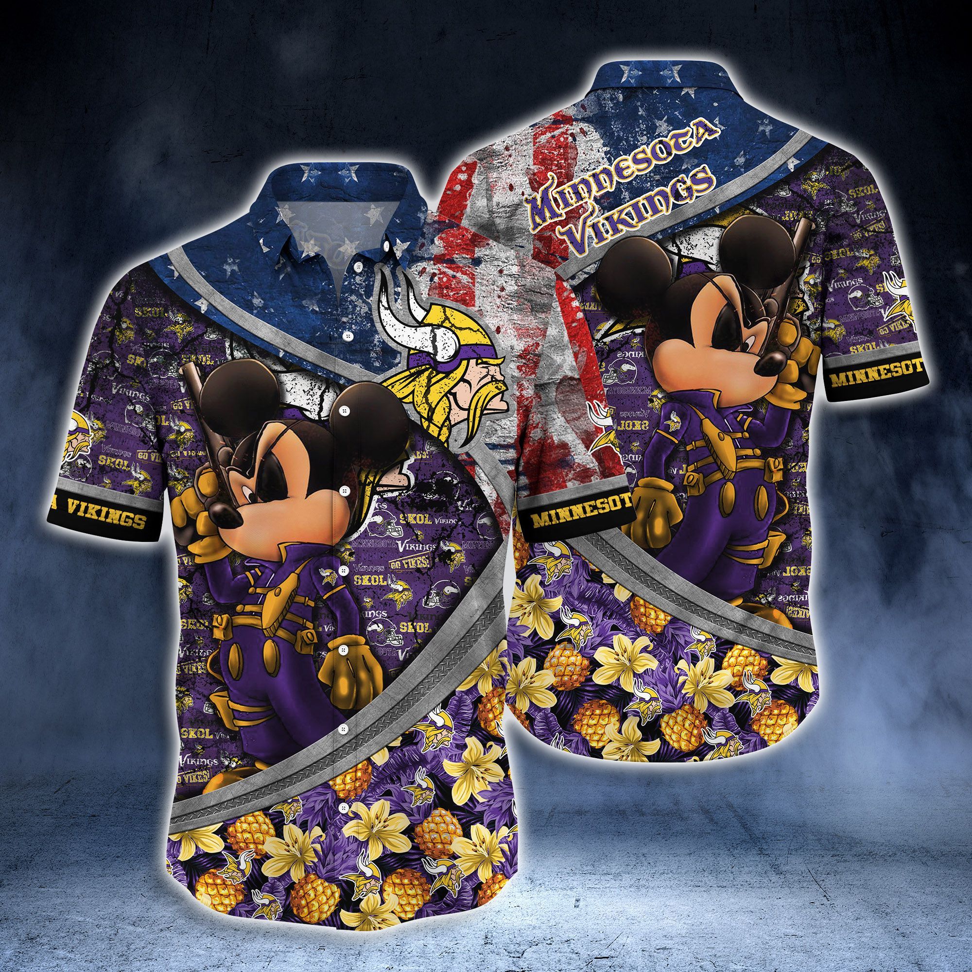 Minnesota Vikings NFL-Hawaii Shirt Style Hot Trending