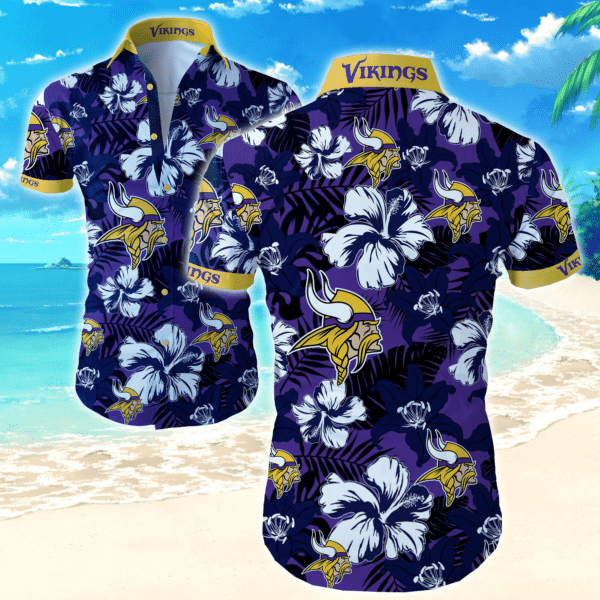 Minnesota Vikings NFL – Premium Hawaiian Shirt – Gift For Sports Lovers