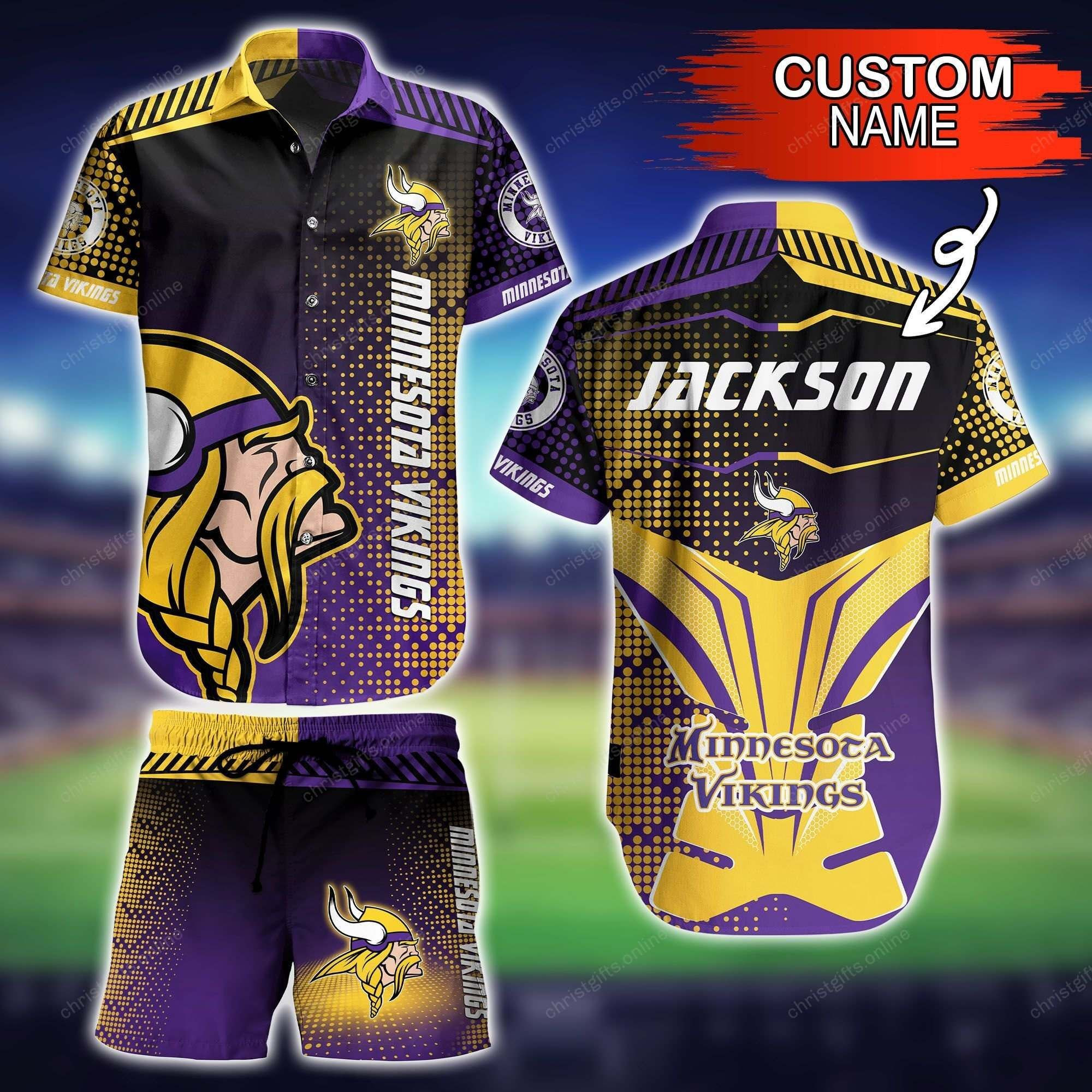 Minnesota Vikings Nfl Personalize Hawaii Shirt Style