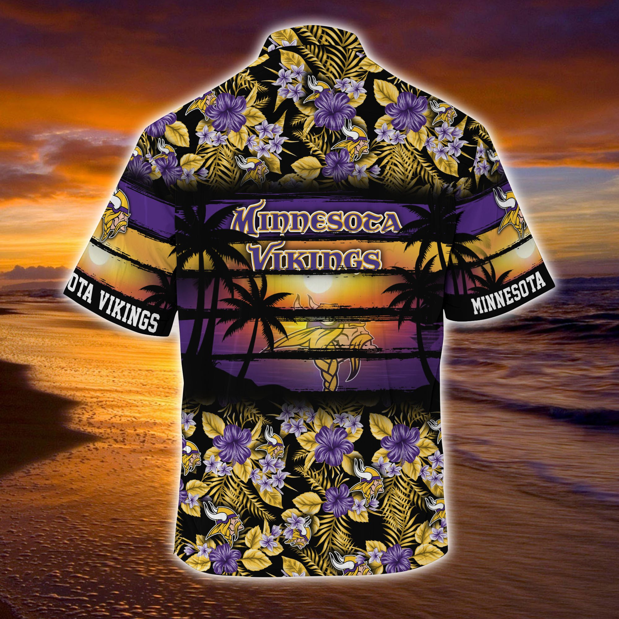 Minnesota Vikings NFL Summer – Hawaii Shirt For This Season – Gift For Sport Lovers Floral Pattern
