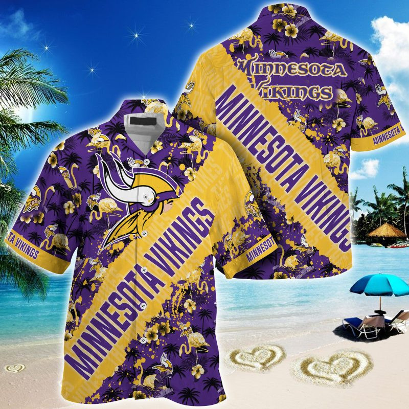 Minnesota Vikings NFL Trending Summer – Hawaii Shirt For This Season – Gift For Sport Lovers With Tropical Patterns