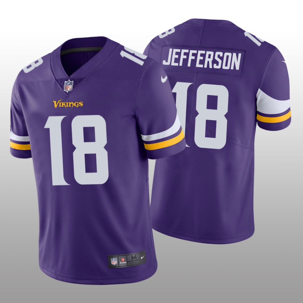Minnesota Vikings Purple 2020 NFL Draft Vapor Limited Justin Jefferson Jersey