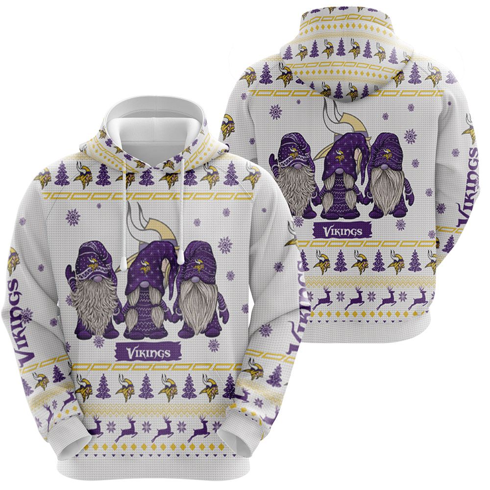 Minnesota vikings purple gnomes christmas Hoodie