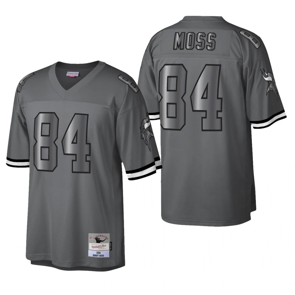 Minnesota Vikings Randy Moss Charcoal Retired Player 1998 Metal Legacy - Men's