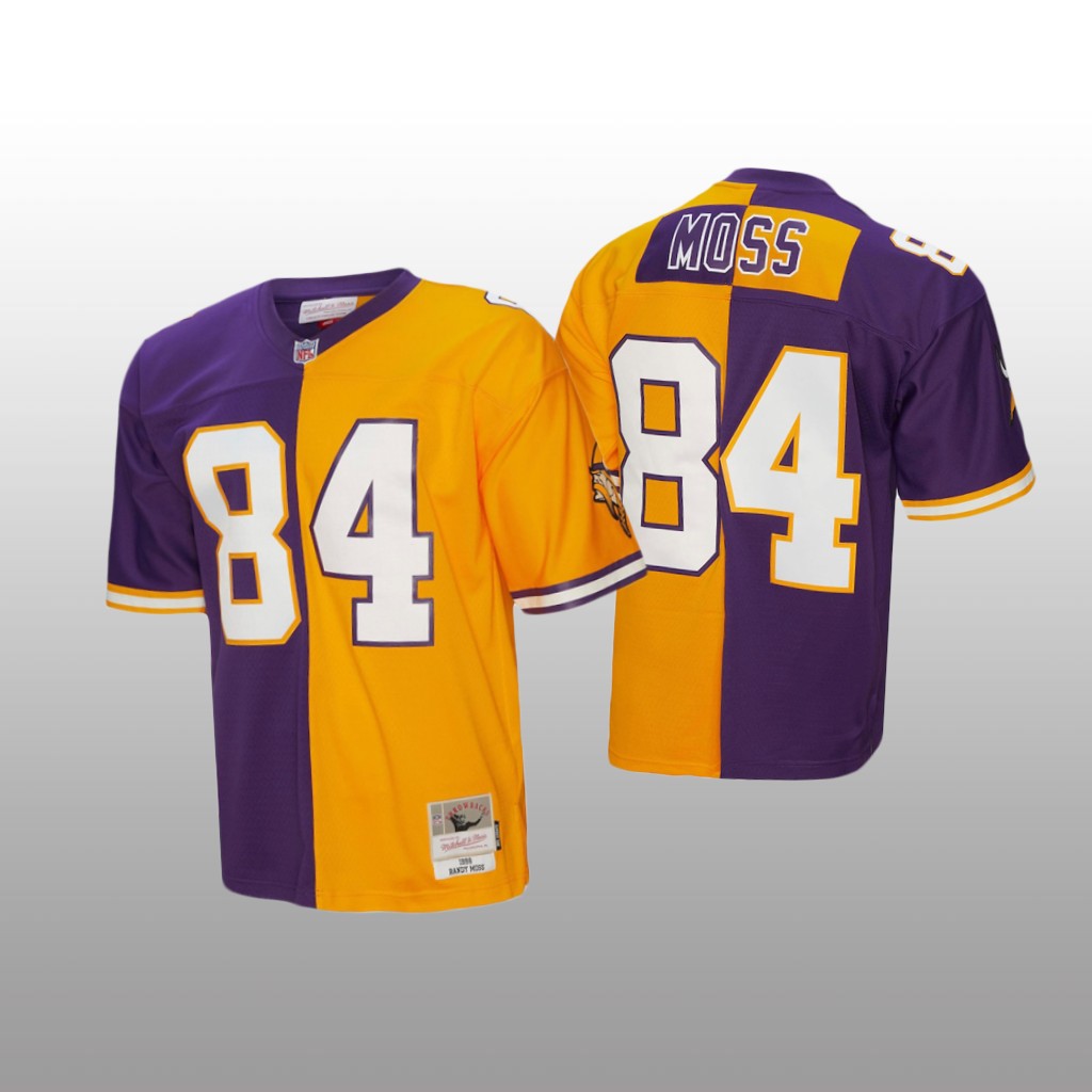 Minnesota Vikings Randy Moss Purple Gold 1998 Split Legacy - Men's