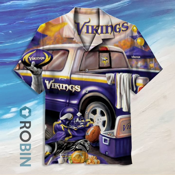 Minnesota Vikings Retro Hawaiian Shirt