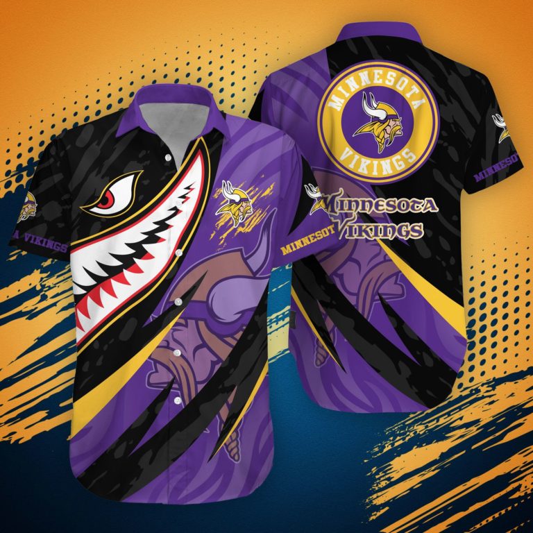 Minnesota Vikings Shark Summer Hawaiian Shirt