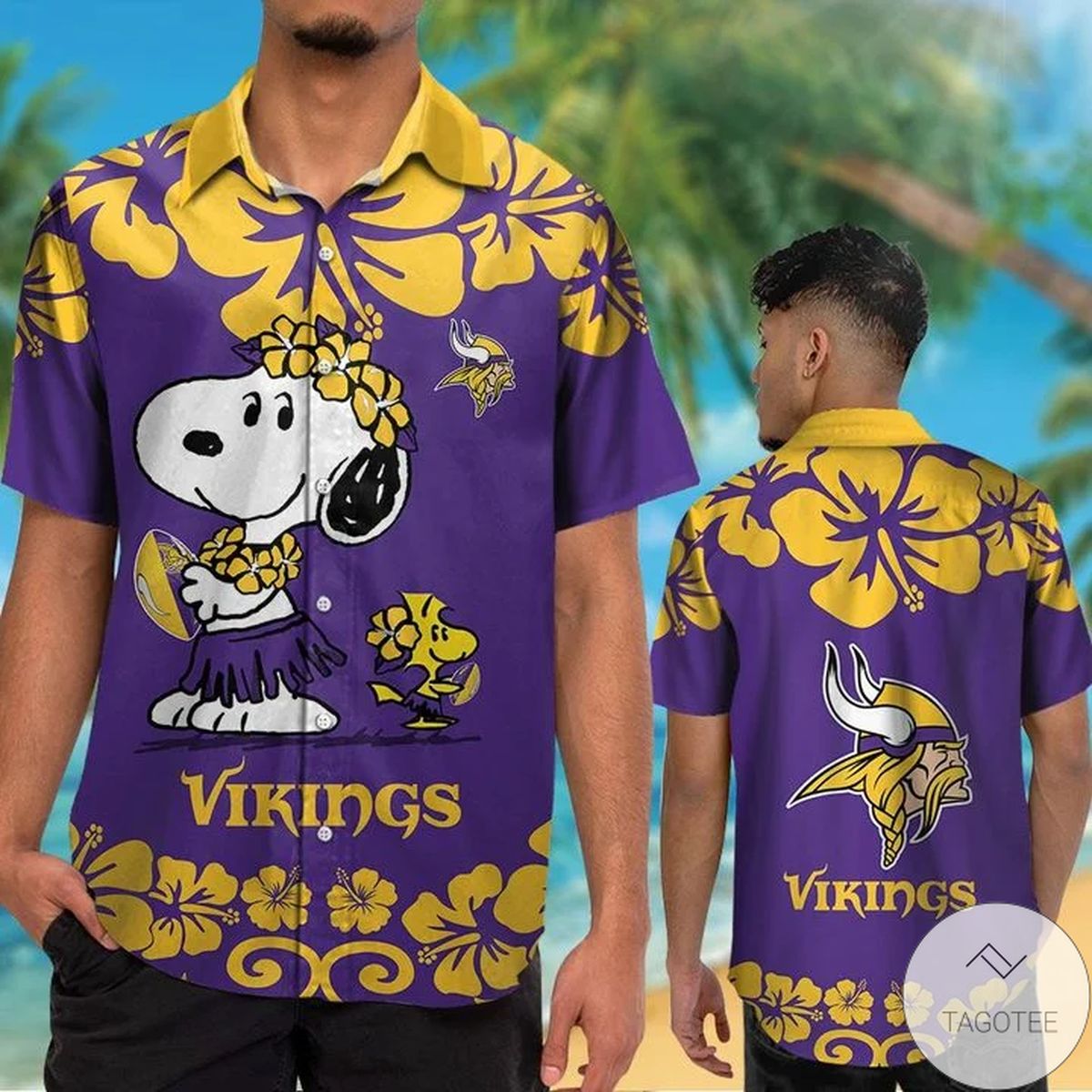 Minnesota Vikings Snoopy Hawaiian Shirt