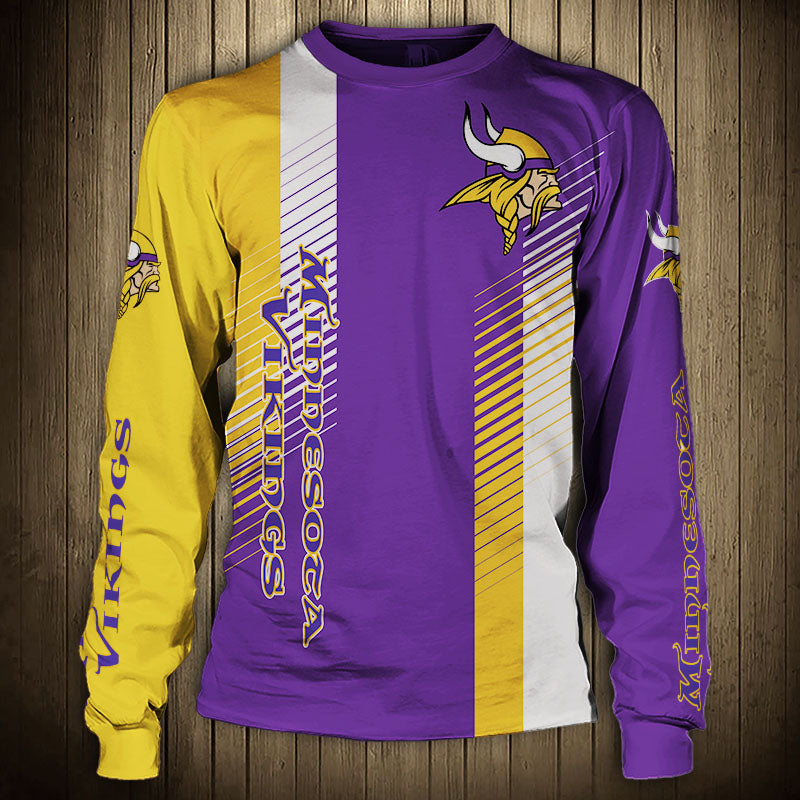 Minnesota Vikings Stripes Sweatshirt