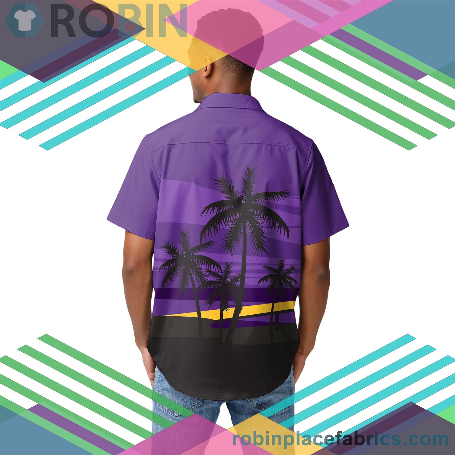 Minnesota Vikings Sunset Up Hawaiian Shirt