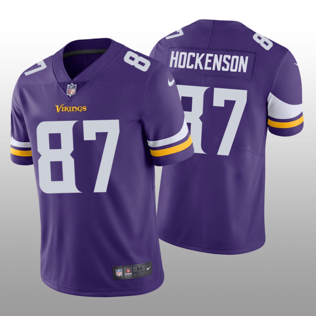 Minnesota Vikings T.J. Hockenson Purple Jersey Vapor Limited - Men's