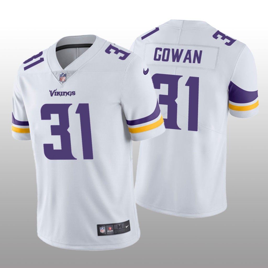 Minnesota Vikings Tay Gowan White Jersey Vapor Limited - Men's