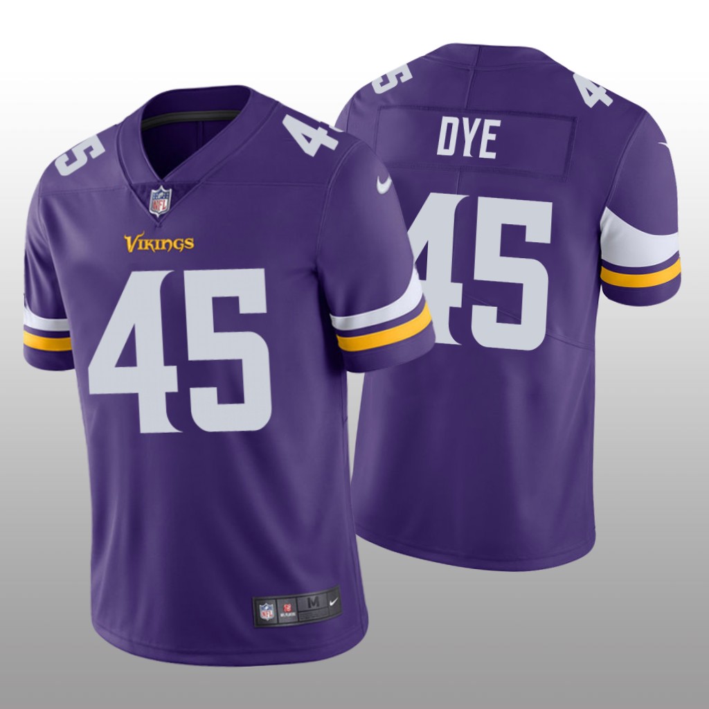 Minnesota Vikings Troy Dye Purple Jersey Vapor Limited - Men's