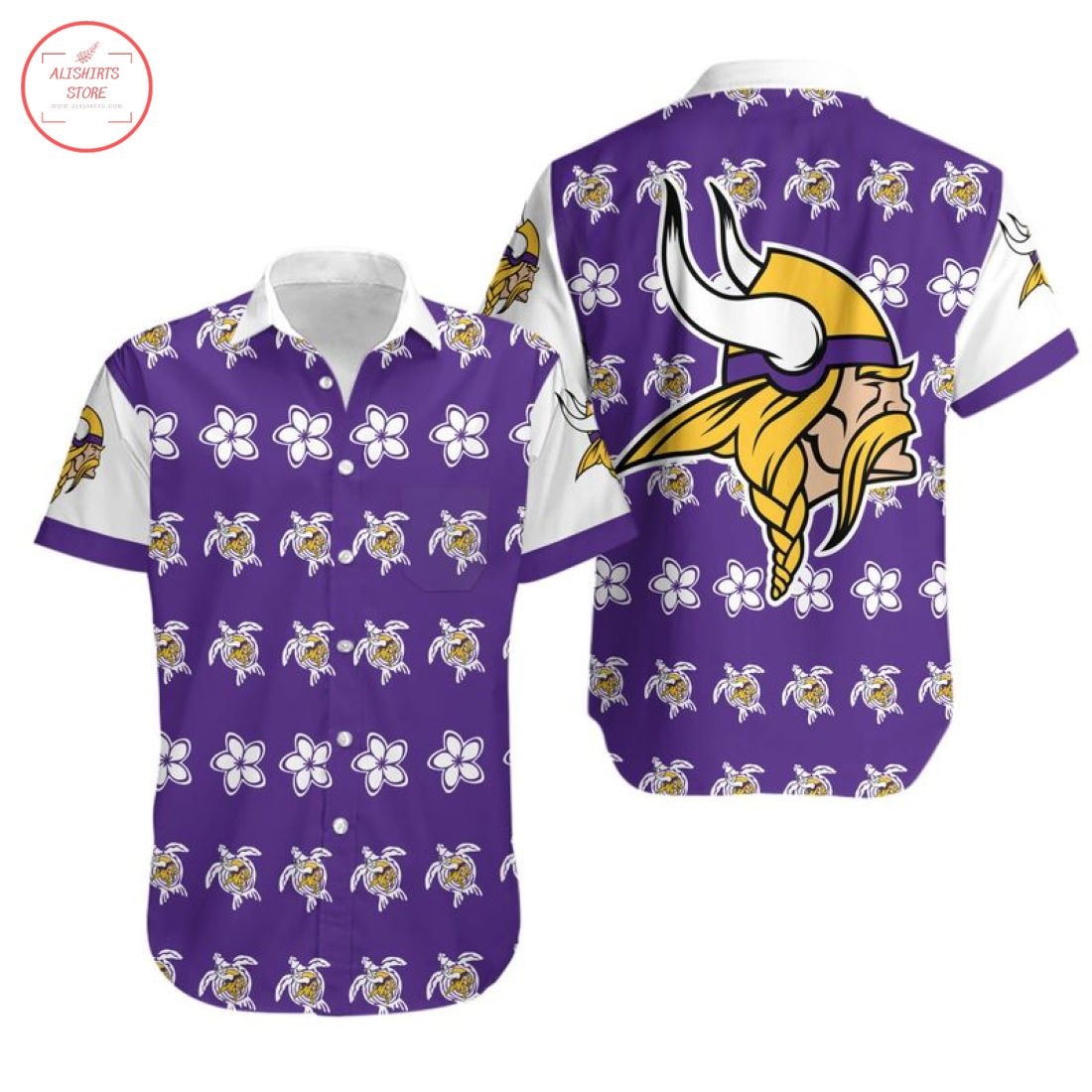 Minnesota Vikings Turtle Hawaiian Shirt