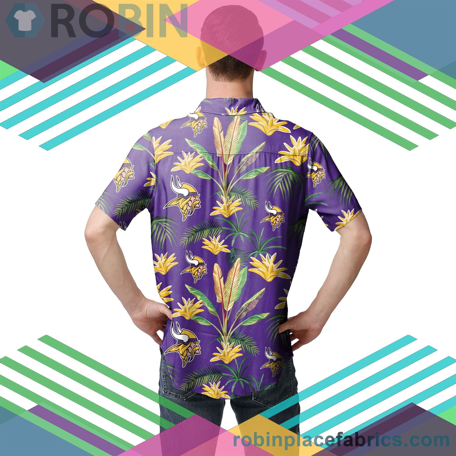 Minnesota Vikings Victory Vacay Up Hawaiian Shirt