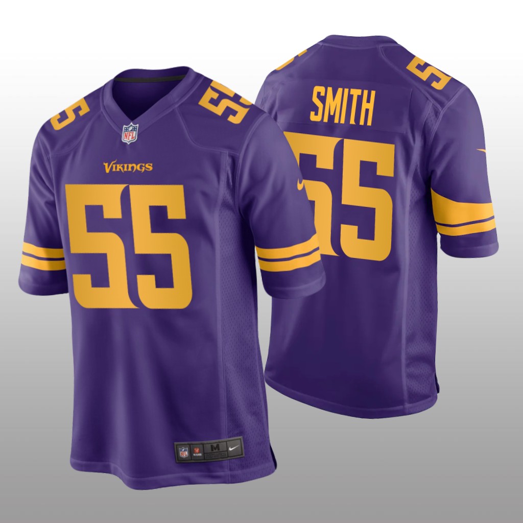 Minnesota Vikings Za'Darius Smith Purple Jersey Alternate Game - Men's