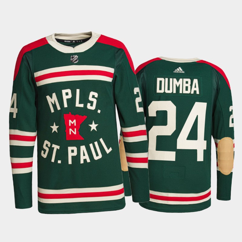 Minnesota Wild #24 Matt Dumba 2022 Winter Classic Green Jersey