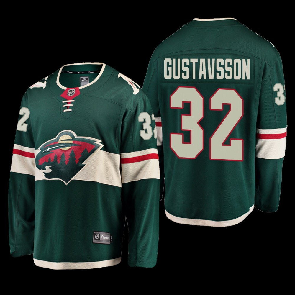Minnesota Wild #32 Filip Gustavsson Green 2022 Home Breakaway Player Jersey