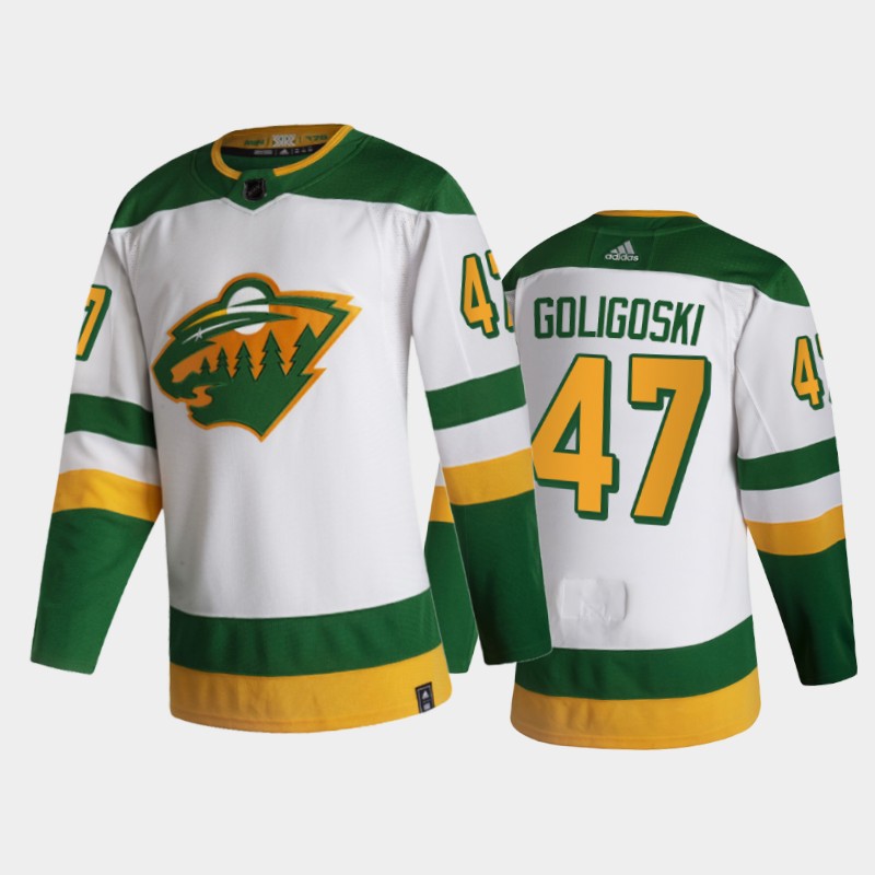 Minnesota Wild Alex Goligoski #47 2021 Reverse Retro White Special Edition Jersey