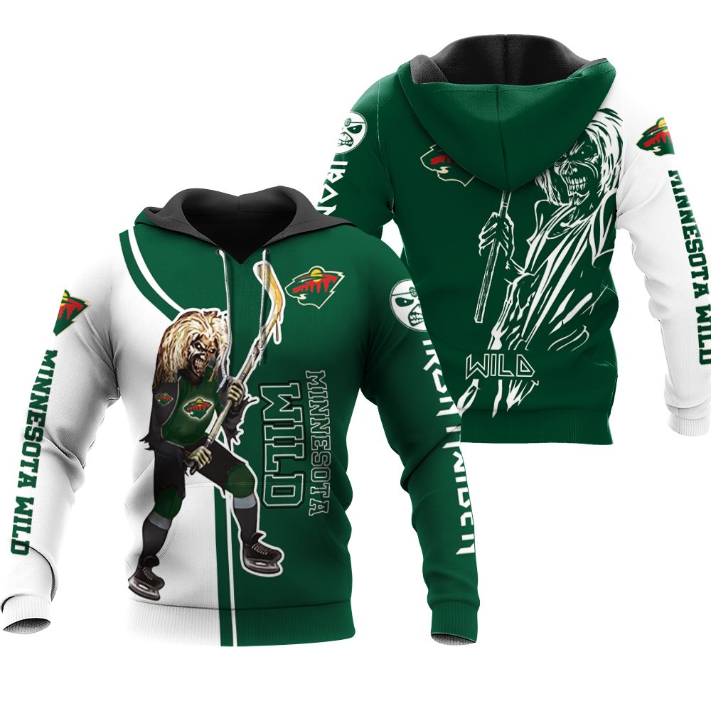 Minnesota Wild And Zombie For Fan 3D Hoodie