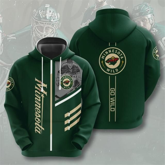 minnesota wild casual 3D Hoodie
