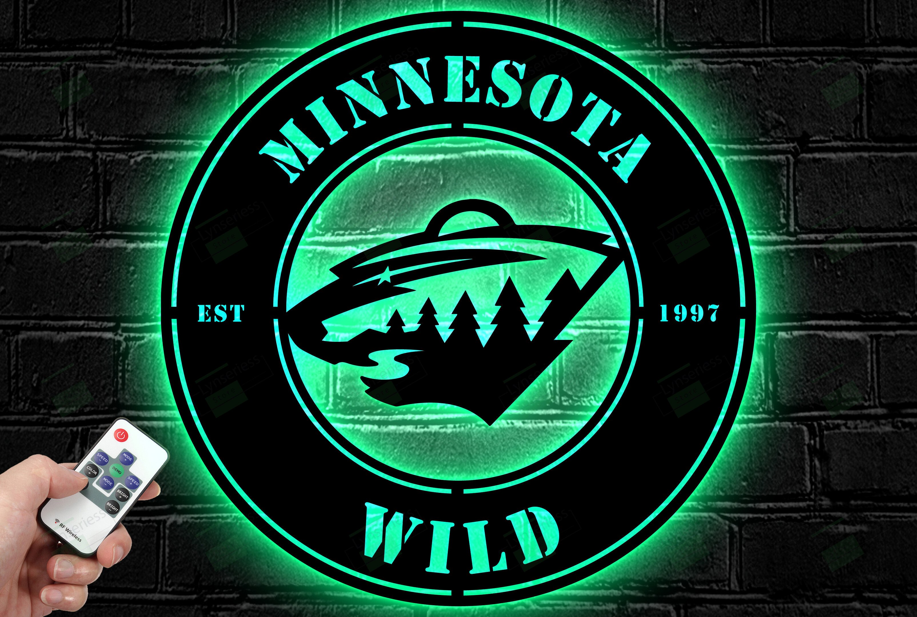 Minnesota Wild Metal Sign – Led Light Sign NHL
