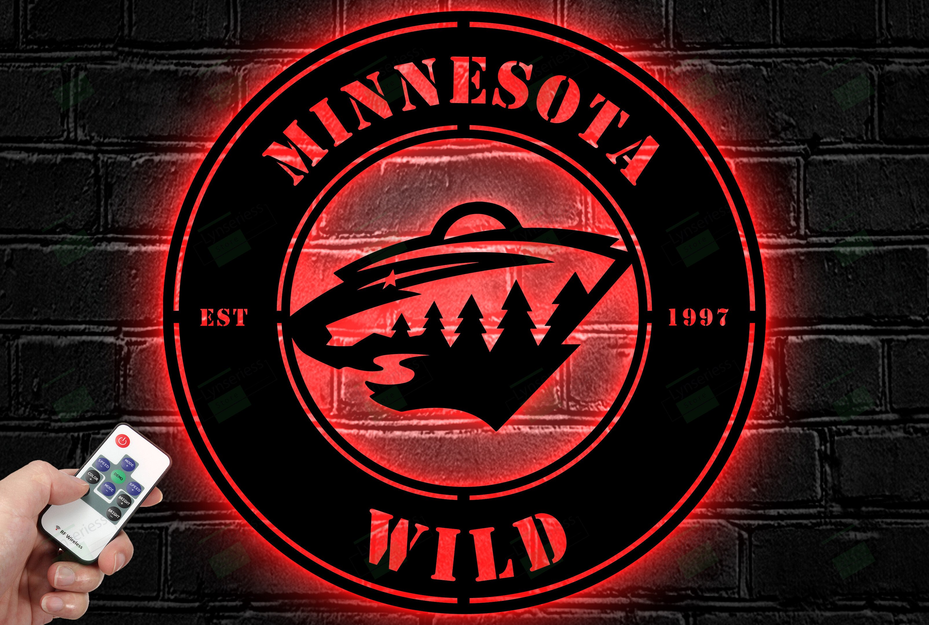 Minnesota Wild Metal Sign – Led Light Sign NHL