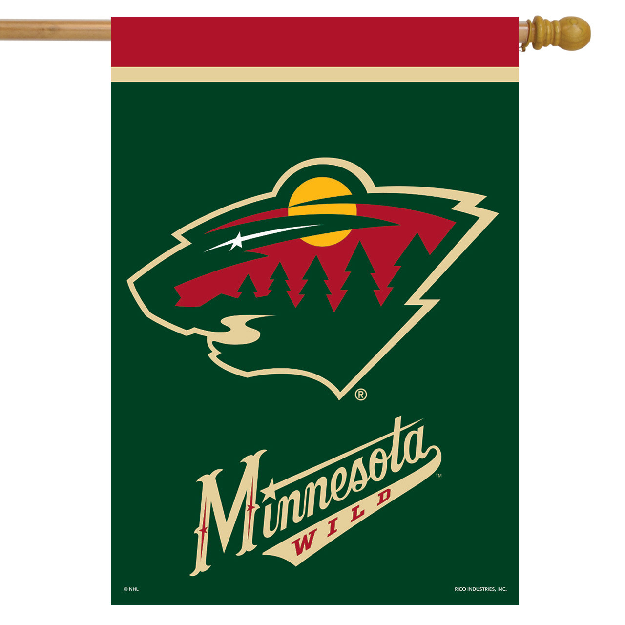 Minnesota Wild NHL Garden Flag, House Flag