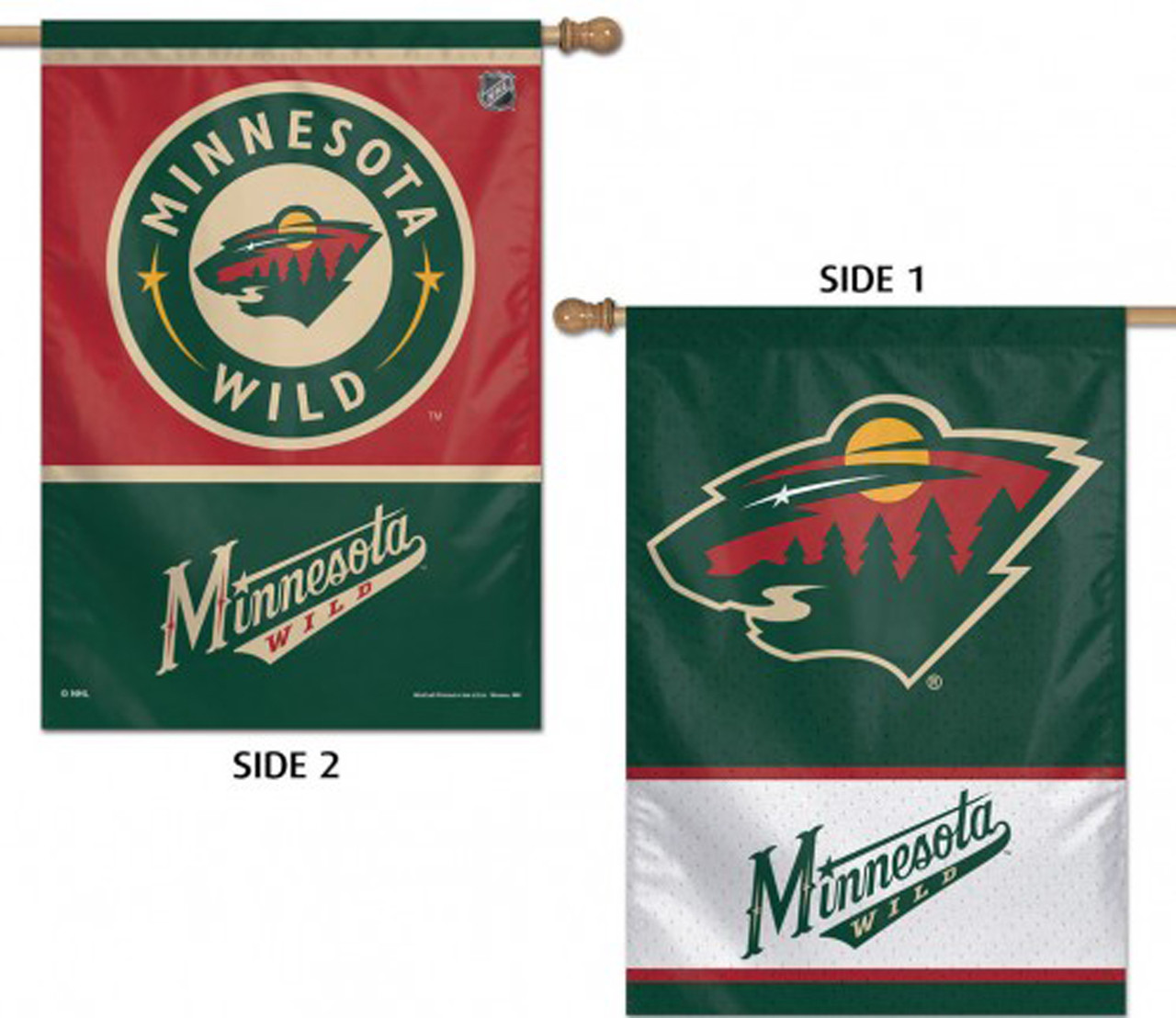 Minnesota Wild Vertical NHL Garden Flag, House Flag