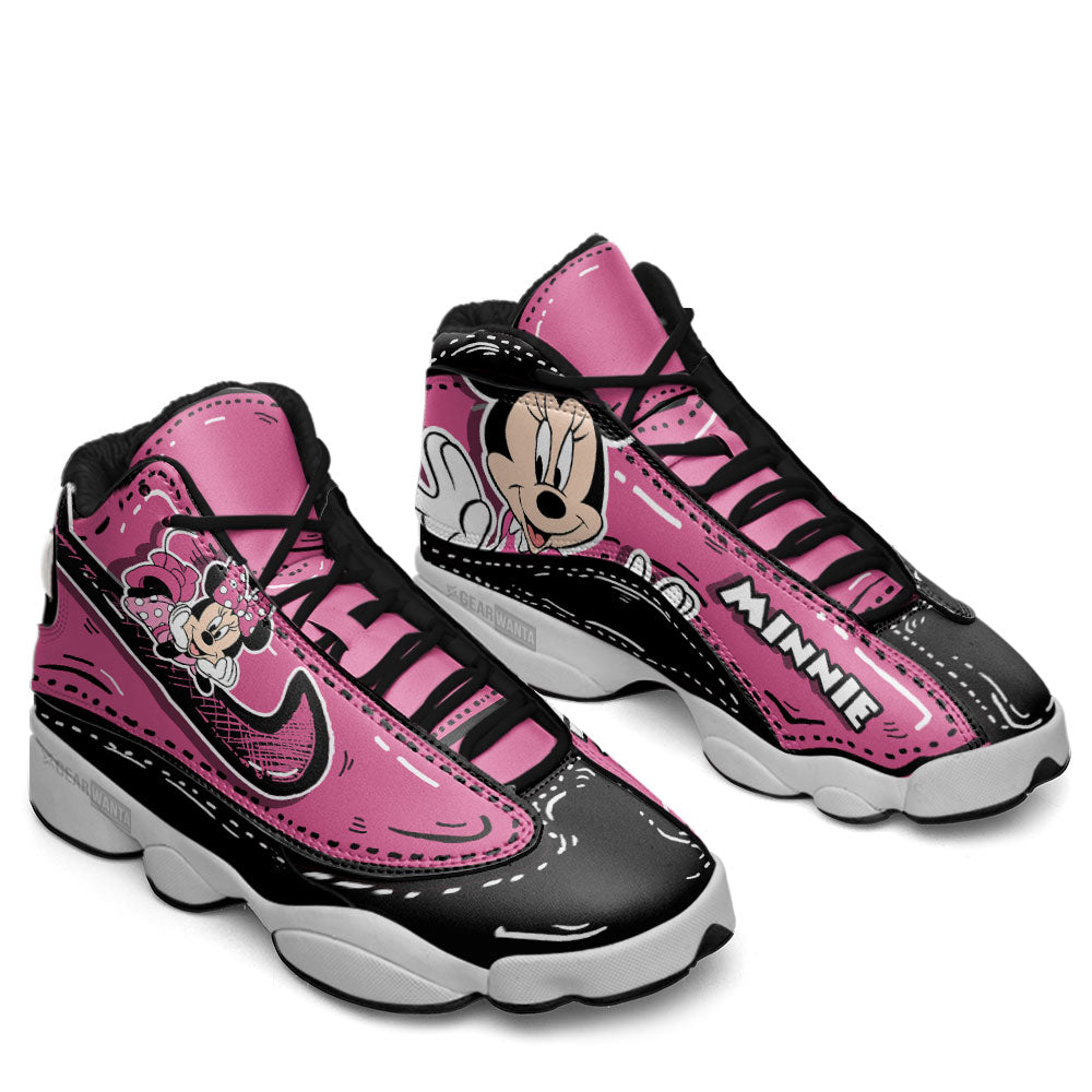 Minnie JD13 Sneakers Comic Style Custom Shoes