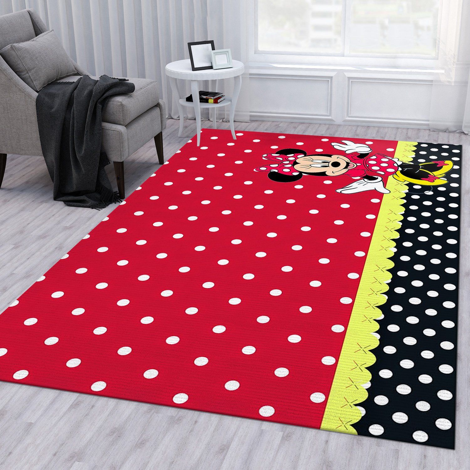 Minnie Mouse Rectangle Rug Patterns – Custom Size And Printing