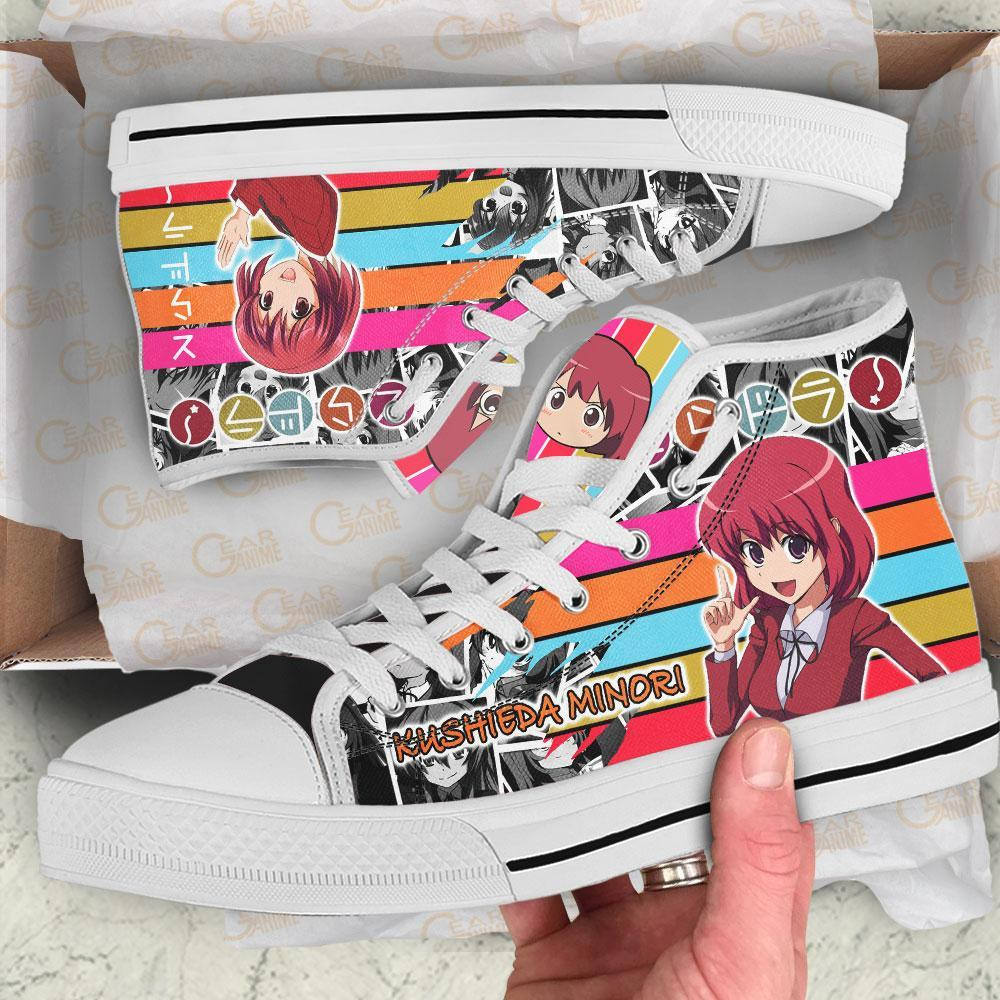 Minori Kushieda High Top Shoes Custom Anime Toradora Sneakers