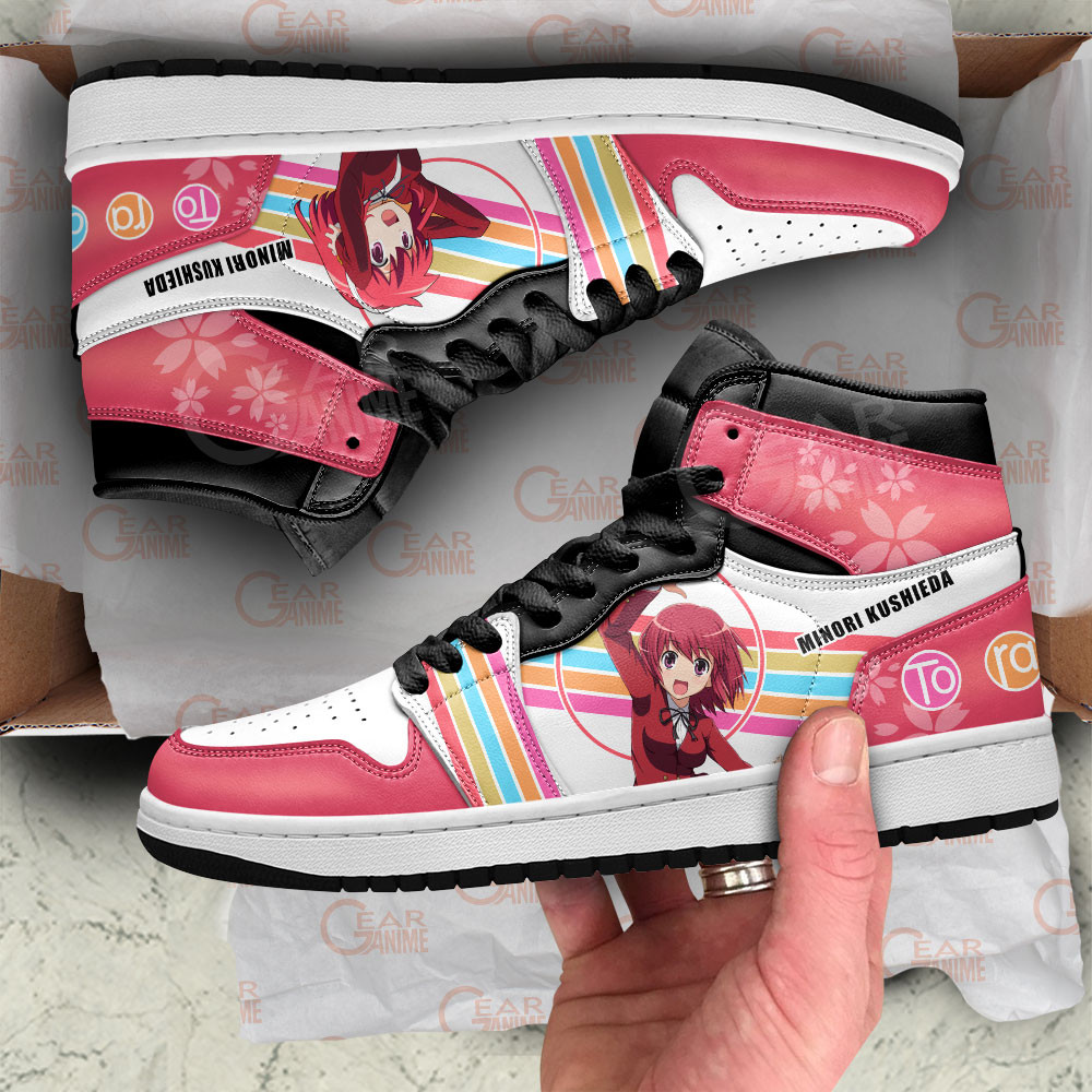 Minori Kushieda JD1s Sneakers Toradora Anime Shoes, Air Jordan Hightop